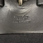 Hermes Handbag Herbag GM Toile Officier Black Silver 2-Way Bag — view 5