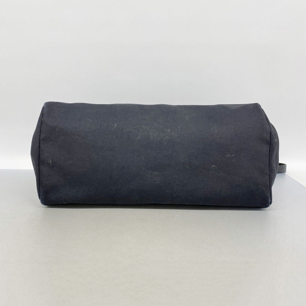 Hermes Handbag Herbag GM Toile Officier Black Silver 2-Way Bag — view 3
