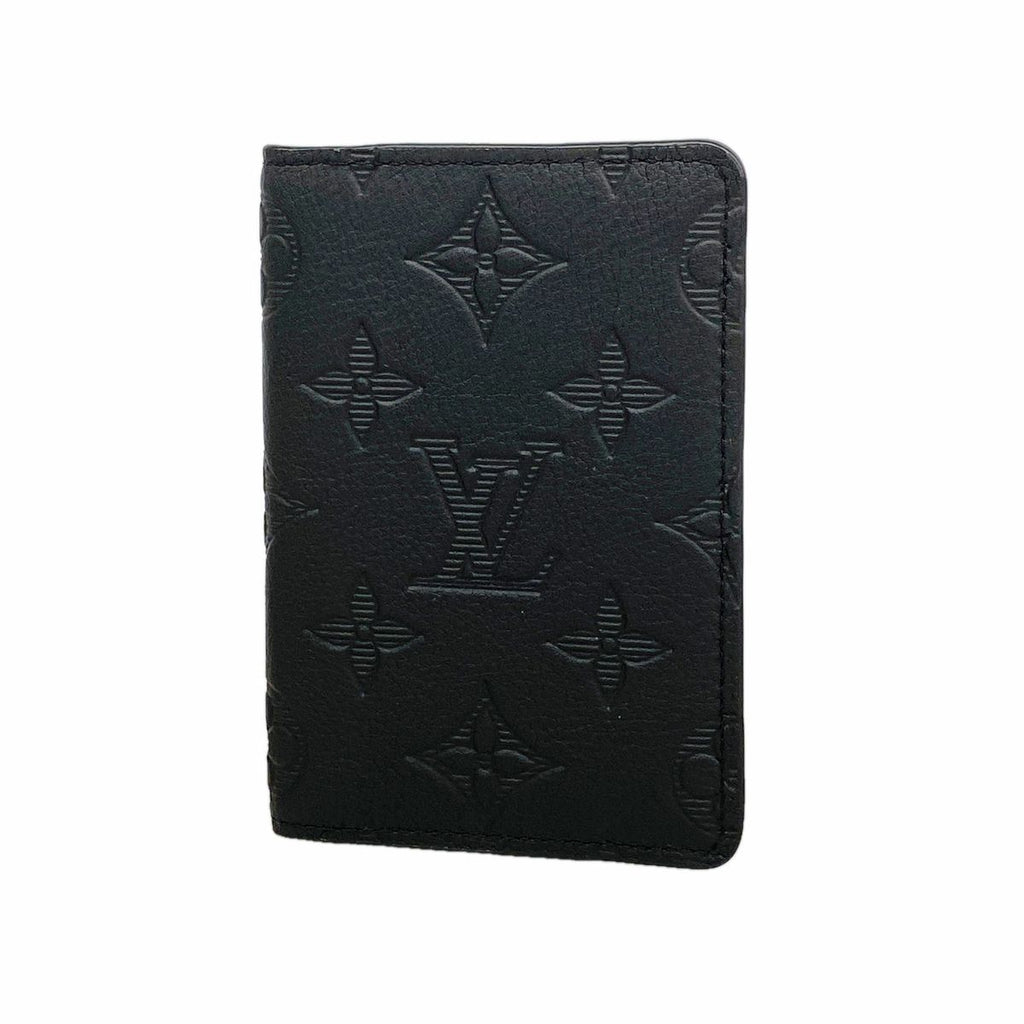 Louis Vuitton Card Case Monogram Shadow Pocket Organizer Black