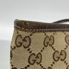 Gucci Tote Bag GG Canvas Brown Champagne Gold — view 7