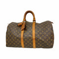 Louis Vuitton Boston Bag Monogram Keepall 45 Brown