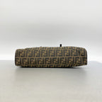 Fendi Handbag Zucca Nylon Canvas Brown Silver — view 3
