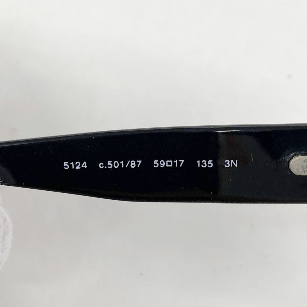 Chanel Sunglasses Acetate Black Silver Eyewear — view 3