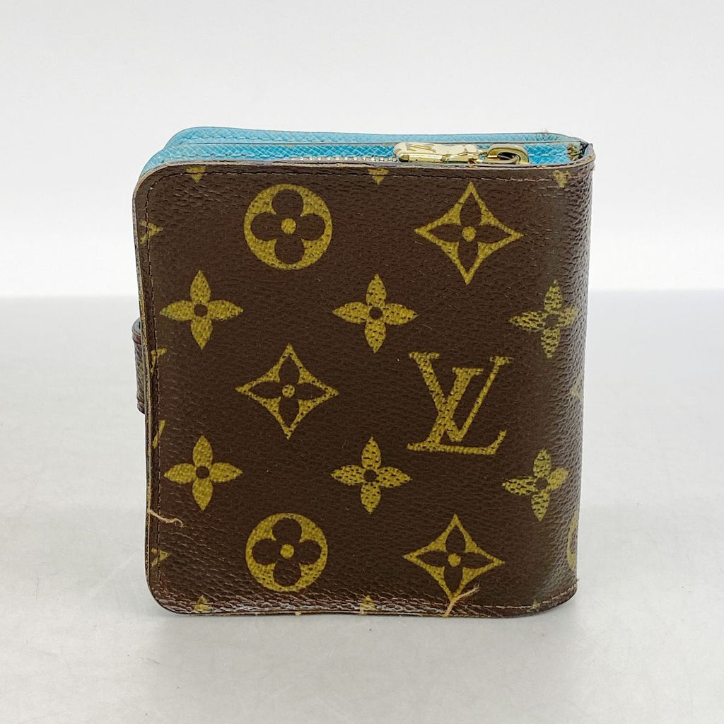 Louis Vuitton Wallet Monogram Groom Compact Zip Blue — view 8