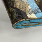 Louis Vuitton Wallet Monogram Groom Compact Zip Blue — view 5
