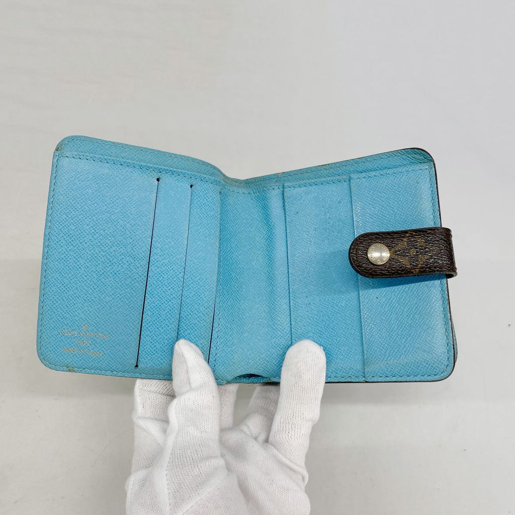Louis Vuitton Wallet Monogram Groom Compact Zip Blue — view 3