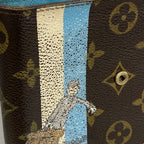 Louis Vuitton Wallet Monogram Groom Compact Zip Blue — view 6
