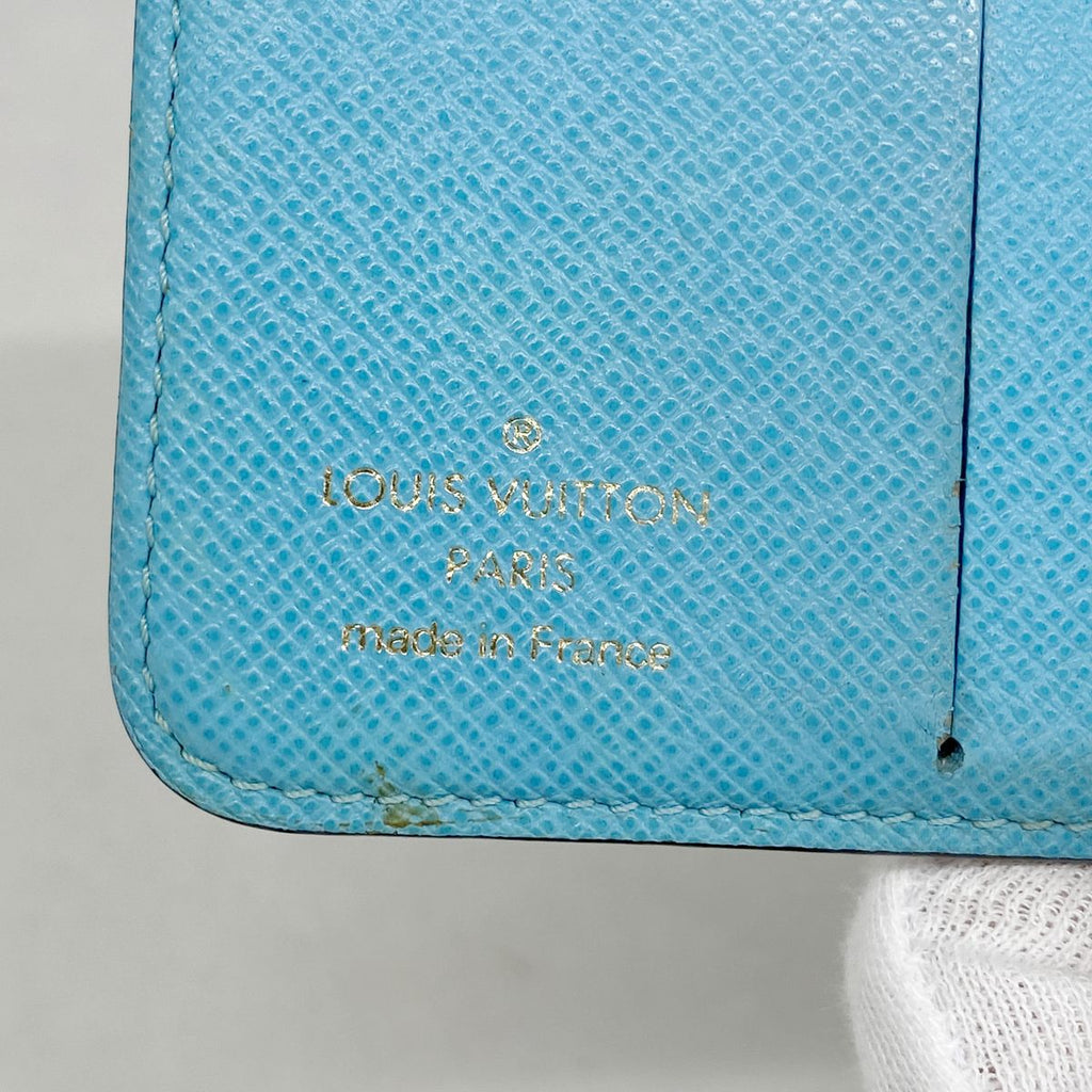 Louis Vuitton Wallet Monogram Groom Compact Zip Blue — view 4
