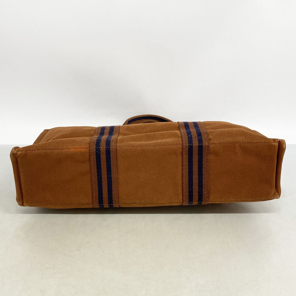 Hermes Tote Bag Fourre Tout MM Canvas Brown Silver — view 3