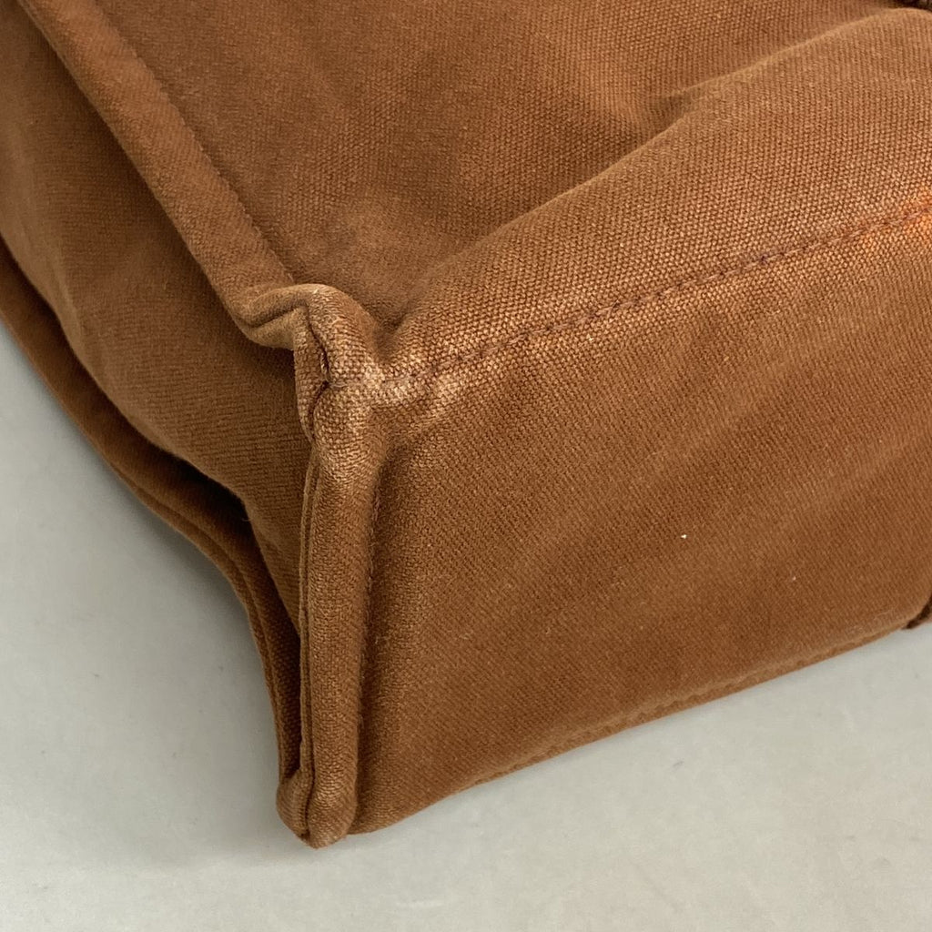 Hermes Tote Bag Fourre Tout MM Canvas Brown Silver — view 6