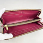Louis Vuitton Wallet Monogram Portefeuille Clemence Fuchsia — view 3