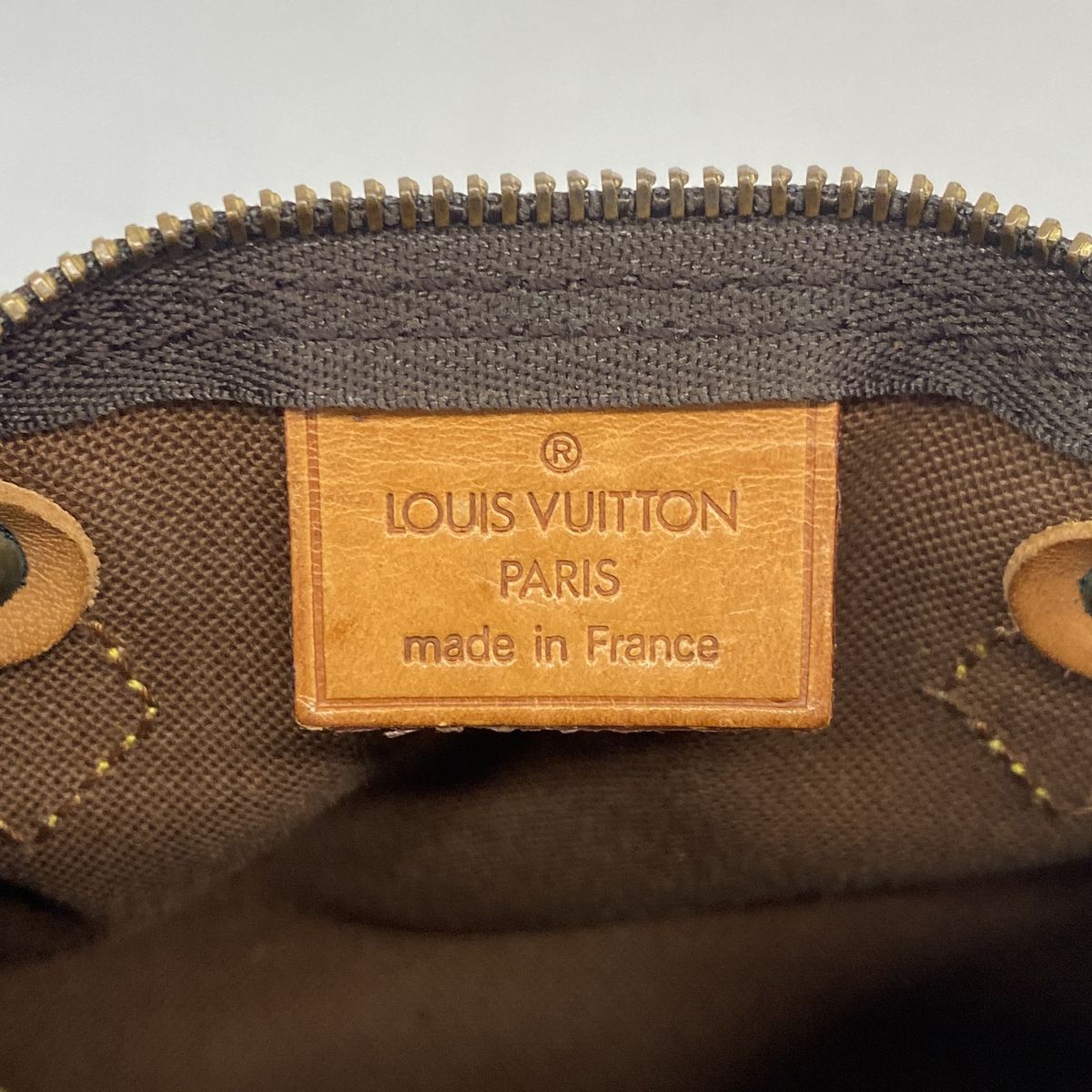 Louis Vuitton Handbag Monogram Mini Speedy Brown 2-Way Bag — view 5