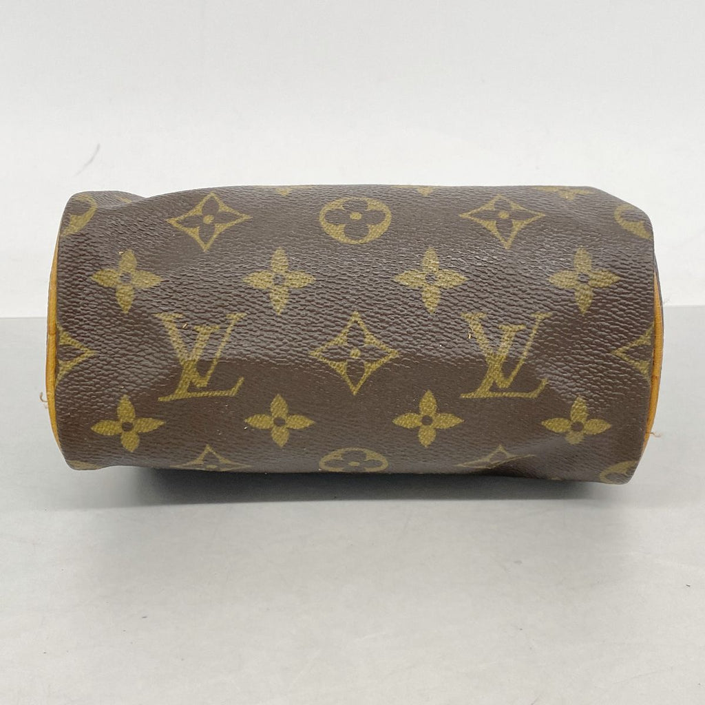 Louis Vuitton Handbag Monogram Mini Speedy Brown 2-Way Bag — view 3