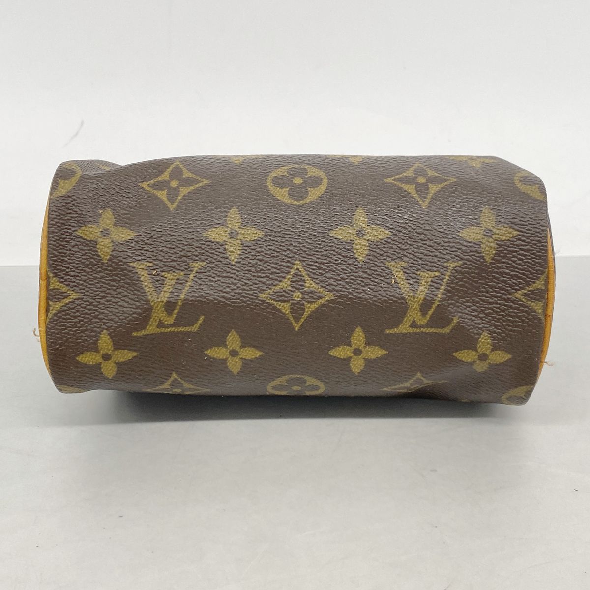 Louis Vuitton Handbag Monogram Mini Speedy Brown 2-Way Bag — view 3