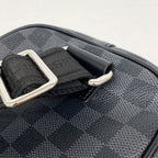 Louis Vuitton Belt Bag Damier Graphite Ambler Black — view 8
