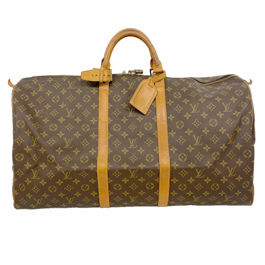 Louis Vuitton Boston Bag Monogram Keepall 60 Brown