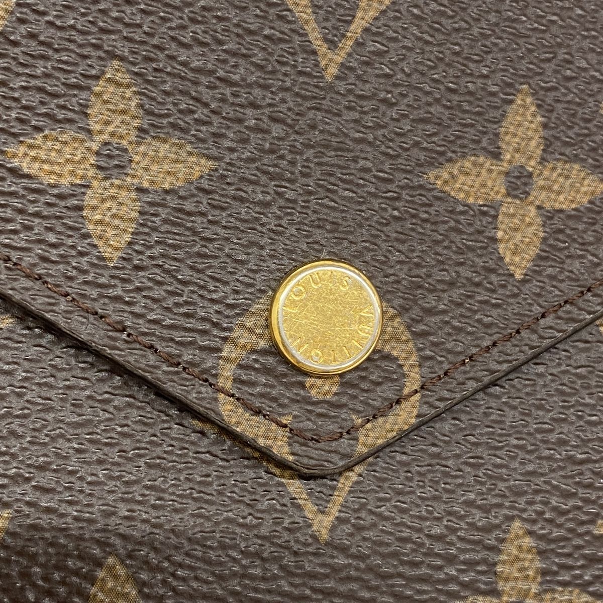 Louis Vuitton Trifold Wallet Monogram Portefeuille Victorine Brown — view 7