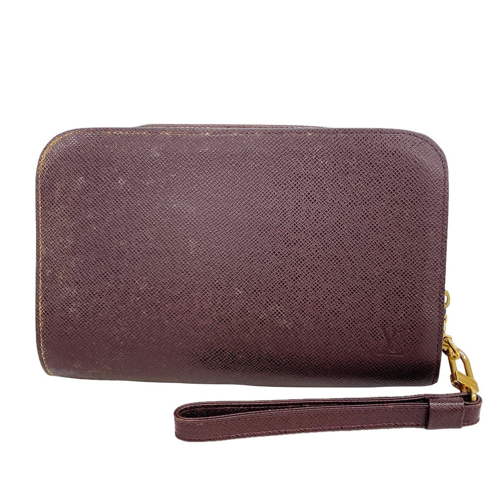 Louis Vuitton Clutch Taiga Baikal Acajou