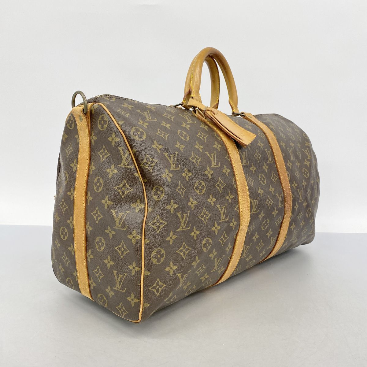Louis Vuitton Boston Bag Monogram Keepall Bandouliere 50 Brown — view 2