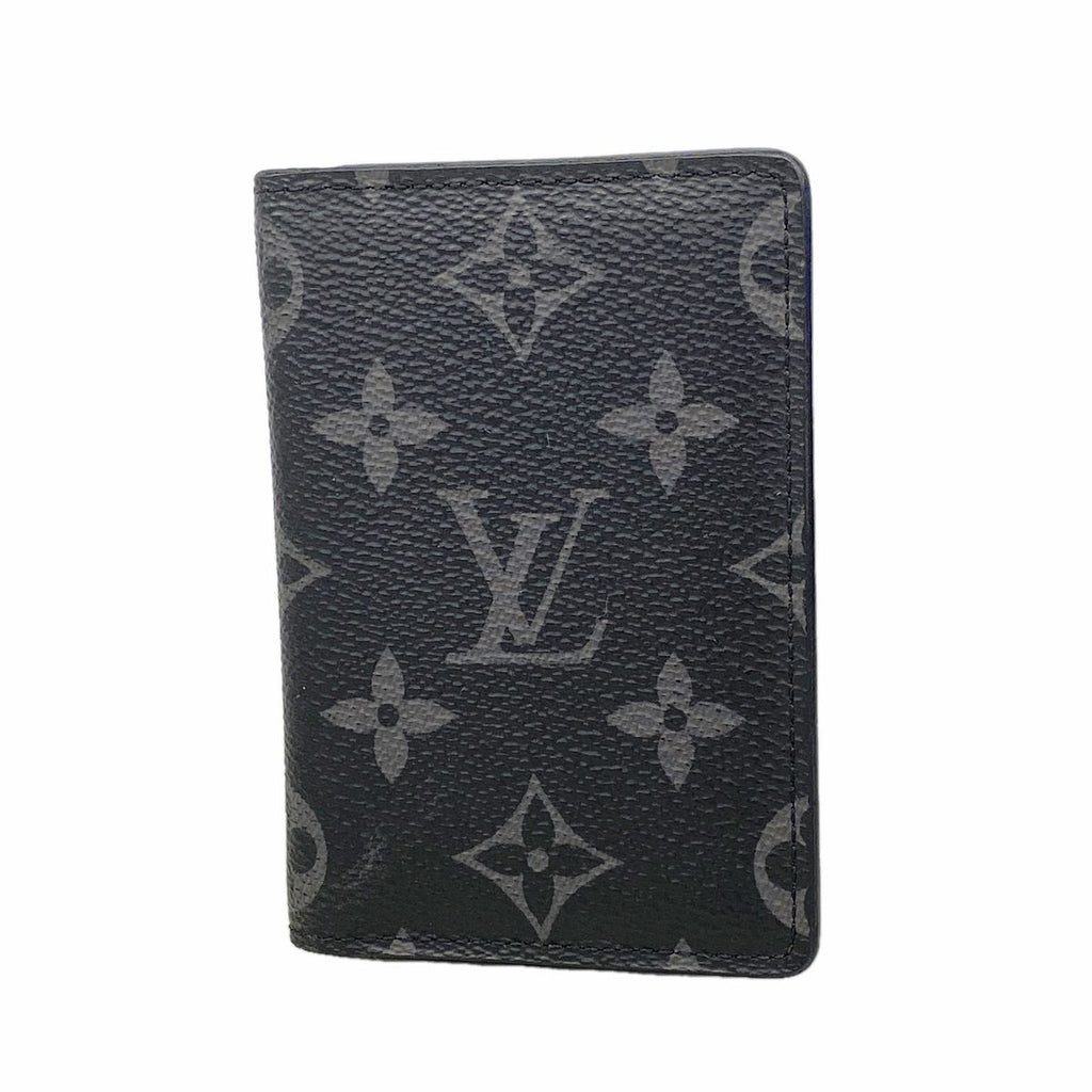 Louis Vuitton Card Case Monogram Eclipse Pocket Organizer Black