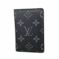 Louis Vuitton Card Case Monogram Eclipse Pocket Organizer Black