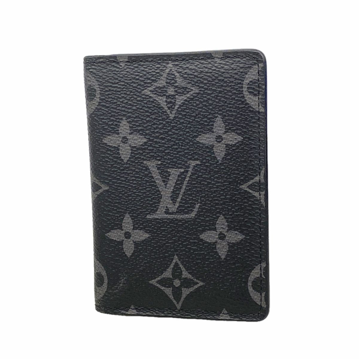 Louis Vuitton Card Case Monogram Eclipse Pocket Organizer Black