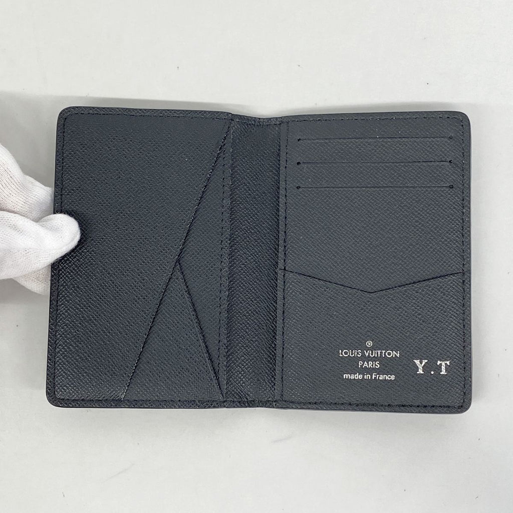 Louis Vuitton Card Case Monogram Eclipse Pocket Organizer Black — view 3