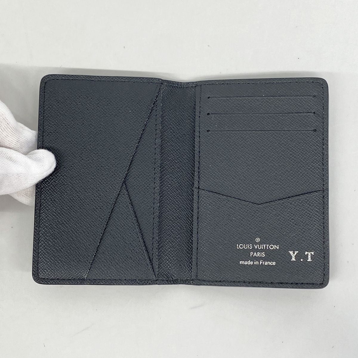 Louis Vuitton Card Case Monogram Eclipse Pocket Organizer Black — view 3