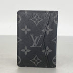 Louis Vuitton Card Case Monogram Eclipse Pocket Organizer Black — view 7
