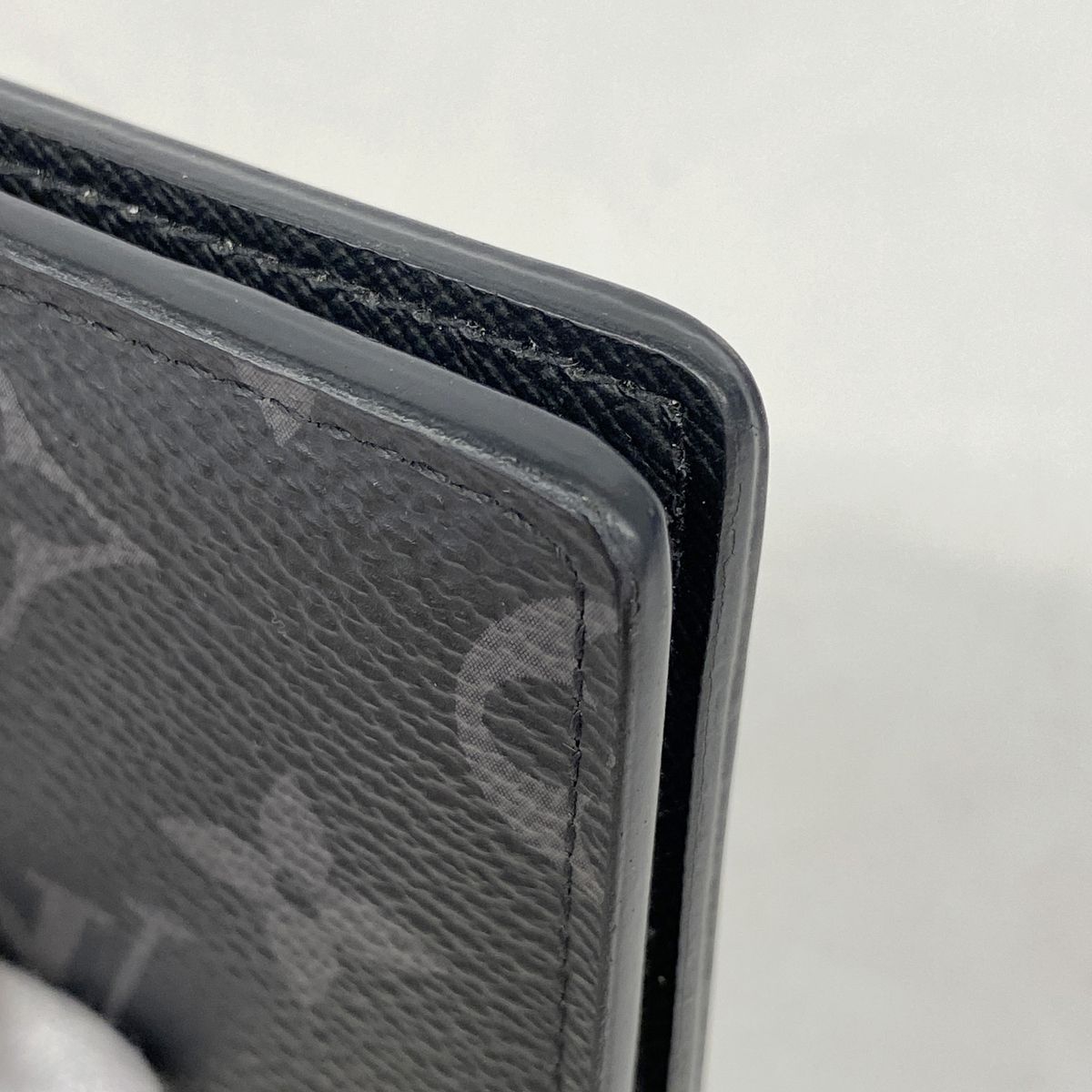Louis Vuitton Card Case Monogram Eclipse Pocket Organizer Black — view 6