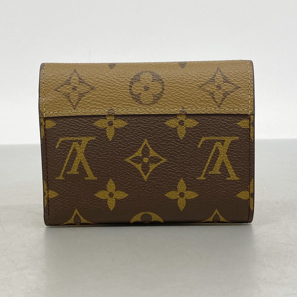 Louis Vuitton Trifold Wallet Monogram Reverse Portefeuille Victorine Brown — view 7