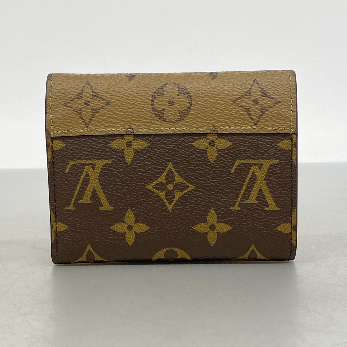 Louis Vuitton Trifold Wallet Monogram Reverse Portefeuille Victorine Brown — view 7
