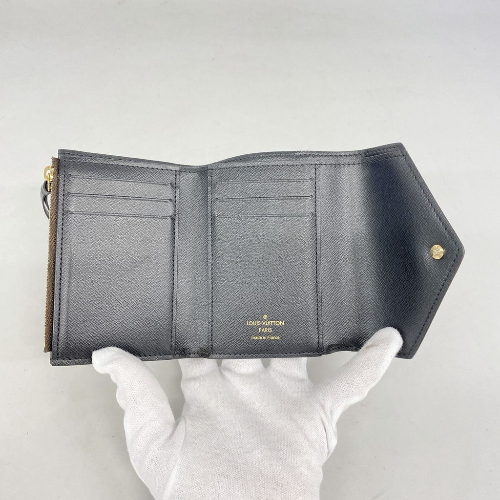 Louis Vuitton Trifold Wallet Monogram Reverse Portefeuille Victorine Brown — view 3