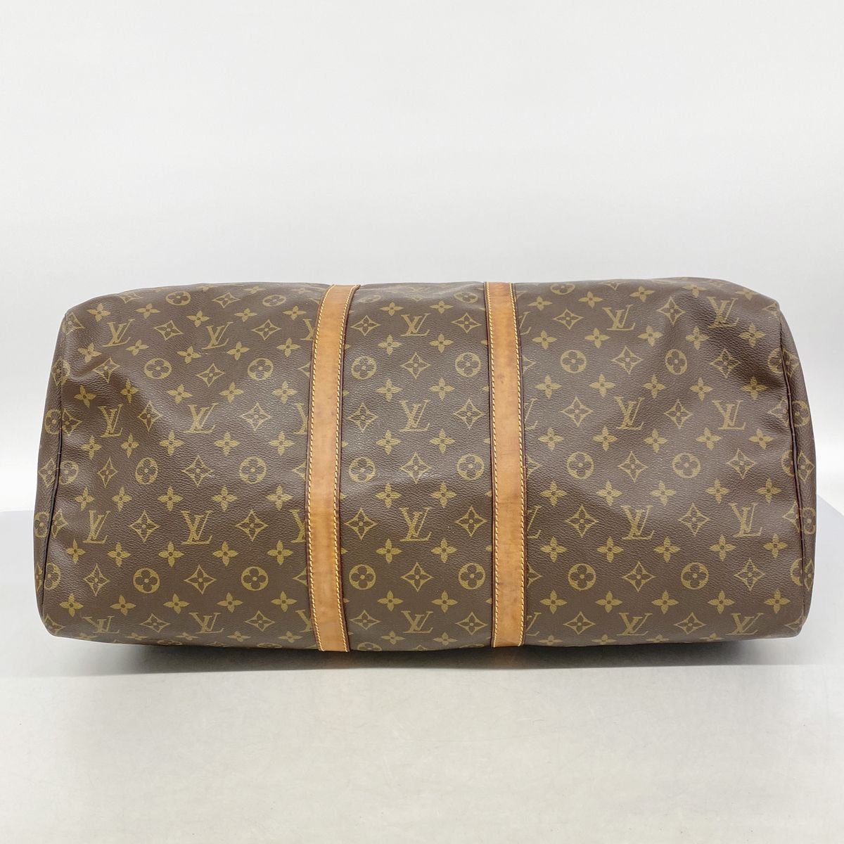 Louis Vuitton Boston Bag Monogram Keepall 55 Brown — view 3
