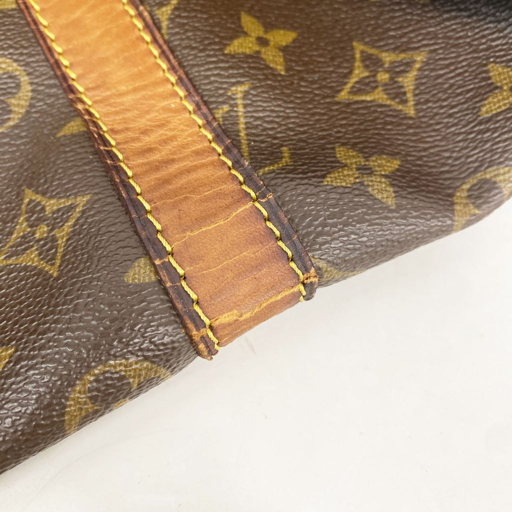 Louis Vuitton Boston Bag Monogram Keepall 55 Brown — view 8