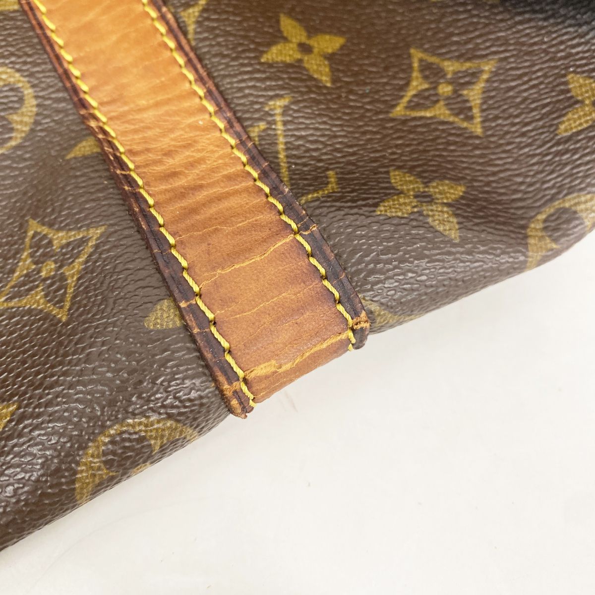 Louis Vuitton Boston Bag Monogram Keepall 55 Brown — view 8