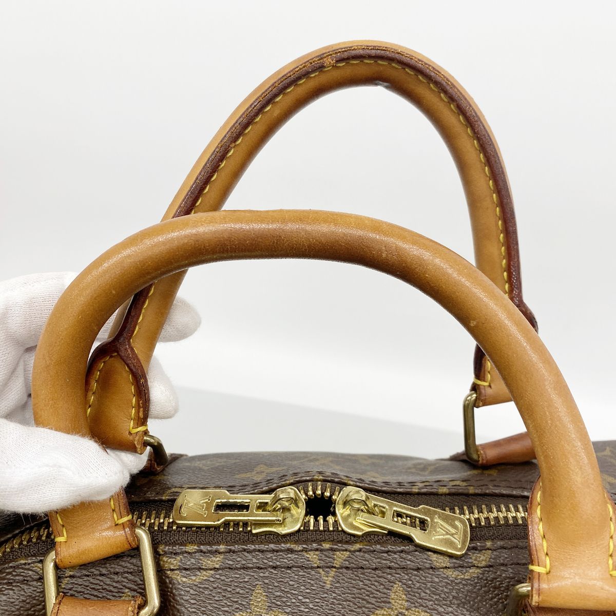 Louis Vuitton Boston Bag Monogram Keepall 55 Brown — view 6