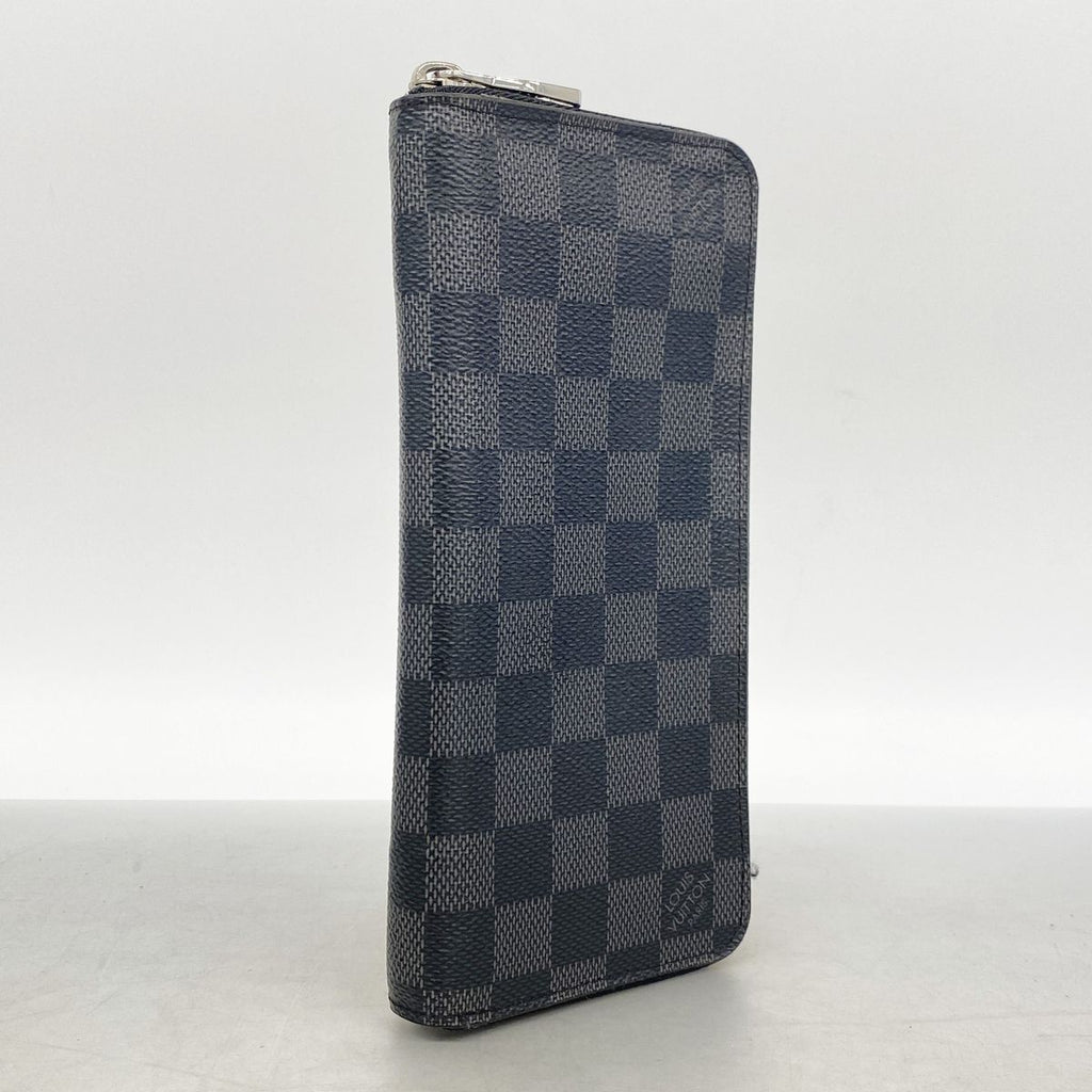 Louis Vuitton Wallet Damier Graphite Zippy Vertical Black Gray — view 2