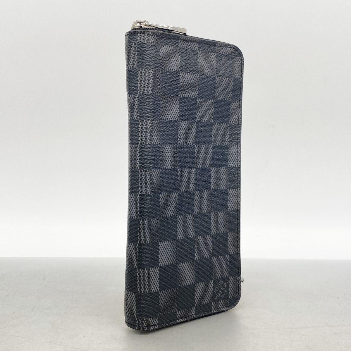 Louis Vuitton Wallet Damier Graphite Zippy Vertical Black Gray — view 2