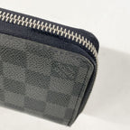 Louis Vuitton Wallet Damier Graphite Zippy Vertical Black Gray — view 5