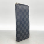 Louis Vuitton Wallet Damier Graphite Zippy Vertical Black Gray — view 2