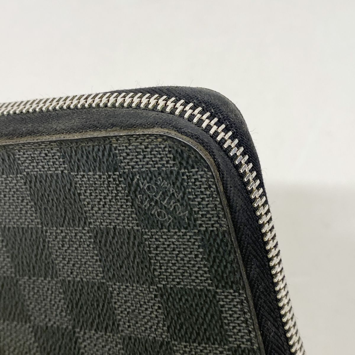 Louis Vuitton Wallet Damier Graphite Zippy Vertical Black Gray — view 7