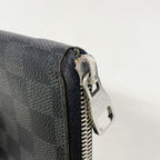 Louis Vuitton Wallet Damier Graphite Zippy Vertical Black Gray — view 6