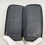 Louis Vuitton Wallet Damier Graphite Zippy Vertical Black Gray — view 3