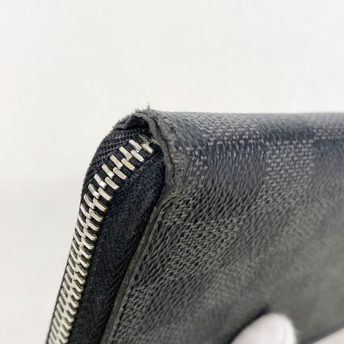 Louis Vuitton Wallet Damier Graphite Zippy Vertical Black Gray — view 5