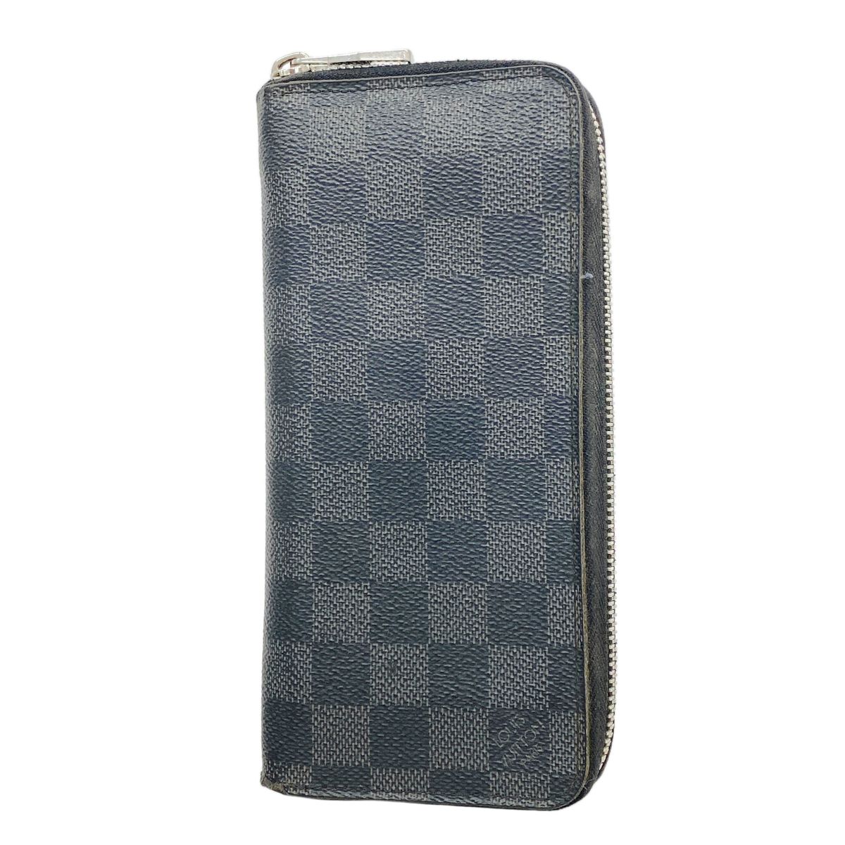 Louis Vuitton Wallet Damier Graphite Zippy Vertical Black Gray