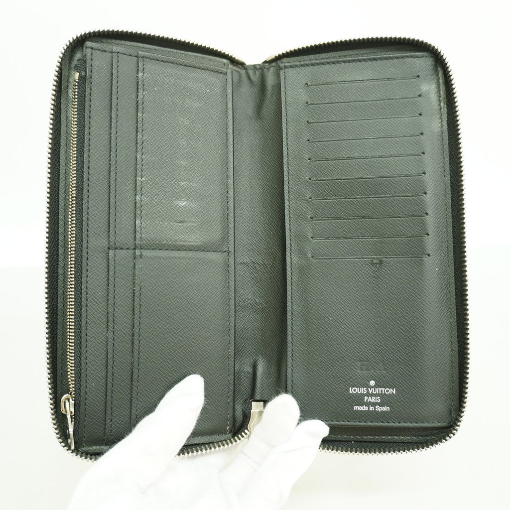 Louis Vuitton Wallet Damier Graphite Zippy Vertical Black Gray — view 3