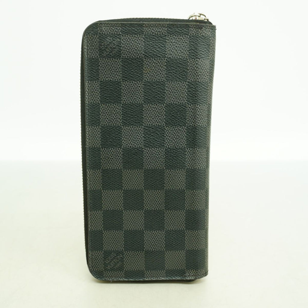 Louis Vuitton Wallet Damier Graphite Zippy Vertical Black Gray — view 8