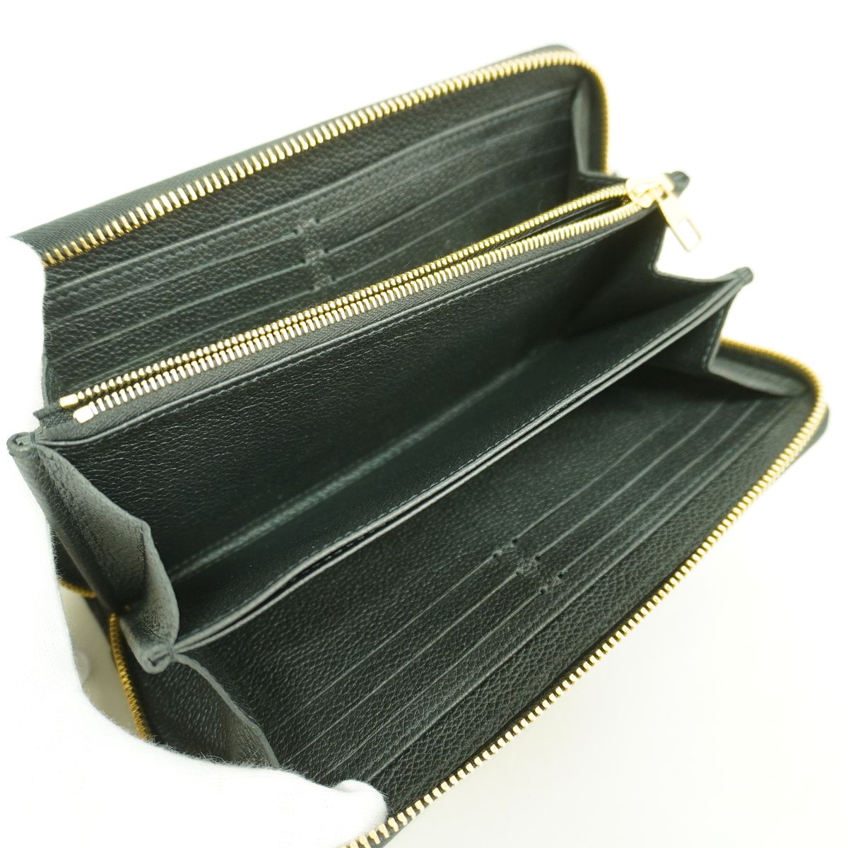 Louis Vuitton Wallet Monogram Empreinte Zippy Noir — view 3