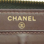 Chanel Wallet Quilted Caviar Leather Black Gold — view 4